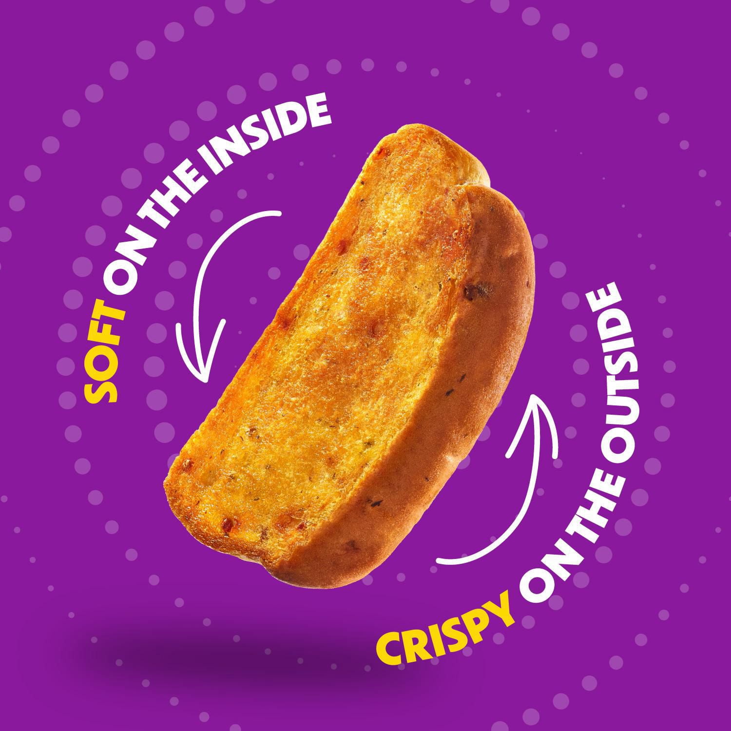 Wonder AirCrisp™ Air Fryer Pull Aparts - Garlic & Herb Flavour, No Artificial Flavours or Colours, Baked in Canada, 8 pull apart pieces, 384g