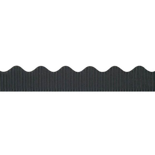 Pacon PAC37306-6 Bordure Décorative 2.25 Po x 50 Pi, Noir - 6 Rouleaux