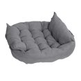 thumbnail image 1 of Dog Bed for Small Medium Dogs, Calming Cat Beds for Indoor Cats, Washable Soft Gray M, 1 of 8