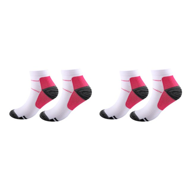 maskred 2piece Greater Flexibility Compression Socks For Sports Comfortable To Wear Ankles Socks rose red L/XL 2Set