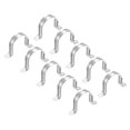 thumbnail image 1 of Unique Bargains 70mm Rigid Pipe Strap Clamp, 20 Pcs 304 Stainless Steel Two Hole U-shape Tube Clip, 1 of 5