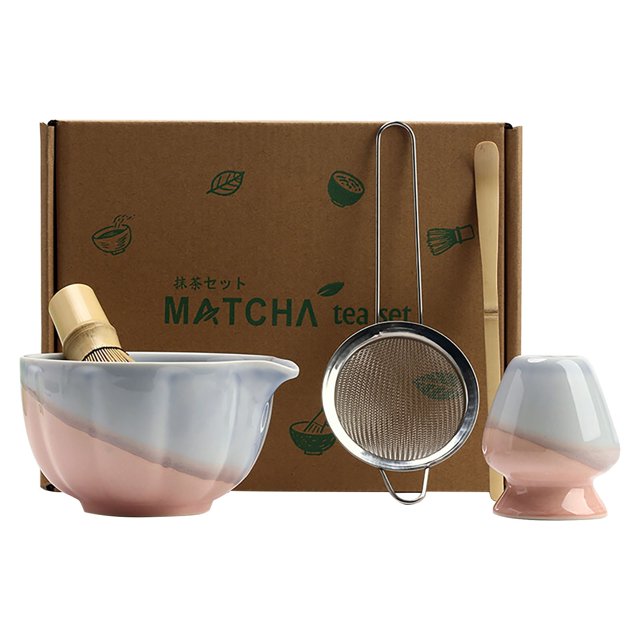 Classic Kitchen Accessories, Matcha Tea Set with Whisk Ceramic Bowl Holder Matcha Making Kit for Traditional Japanese Tea Ideal Matcha Set for Beginners And