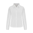 thumbnail image 5 of Besolor Button Down Shirts for Women Solid Color Long Sleeve Colared Tops Loose Office Blouses for Casual Work, 5 of 5