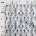 thumbnail image 1 of oneOone Cotton Poplin Fabric Paisley Ikat Printed Craft Fabric BTY 56 Inch Wide, 1 of 4