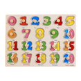 thumbnail image 1 of Jindong Kids Wooden Peg Puzzles Set with Alphabet Numbers Fruits Animals and Vehicles, 1 of 9