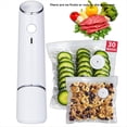 thumbnail image 2 of 1ensemble Scelleuse sous Vide Compacte pour Aliments Puissante Machine de Scellage à Main, Scelleuse de Repas, Scelleuse Alimentaire Portable, 1 x Machine sous Vide 30 x Sacs, Blanc, 2 of 7