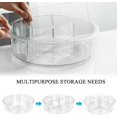 thumbnail image 4 of greenco Lazy Susan Turntable, 12 Round Plastic clear Storage Organizer with Dividers for Kitchen, Spice Rack, cabinet, Pantry, Fridge, Freezer, countertop, 4 of 4