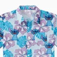 thumbnail image 2 of Disney Chemises pour Hommes Polo Graphique Lilo et Stitch Chemise à Imprimé Floral Tenues d'Été Assorties pour la Famille, 2 of 5