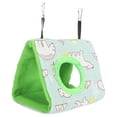 thumbnail image 3 of AMONIDA Pet Supplies, Triangular Shape Bird Hanging Bed Washable Bear Pattern Bird Hammock Easy To Hang For Bird Cage, 3 of 8