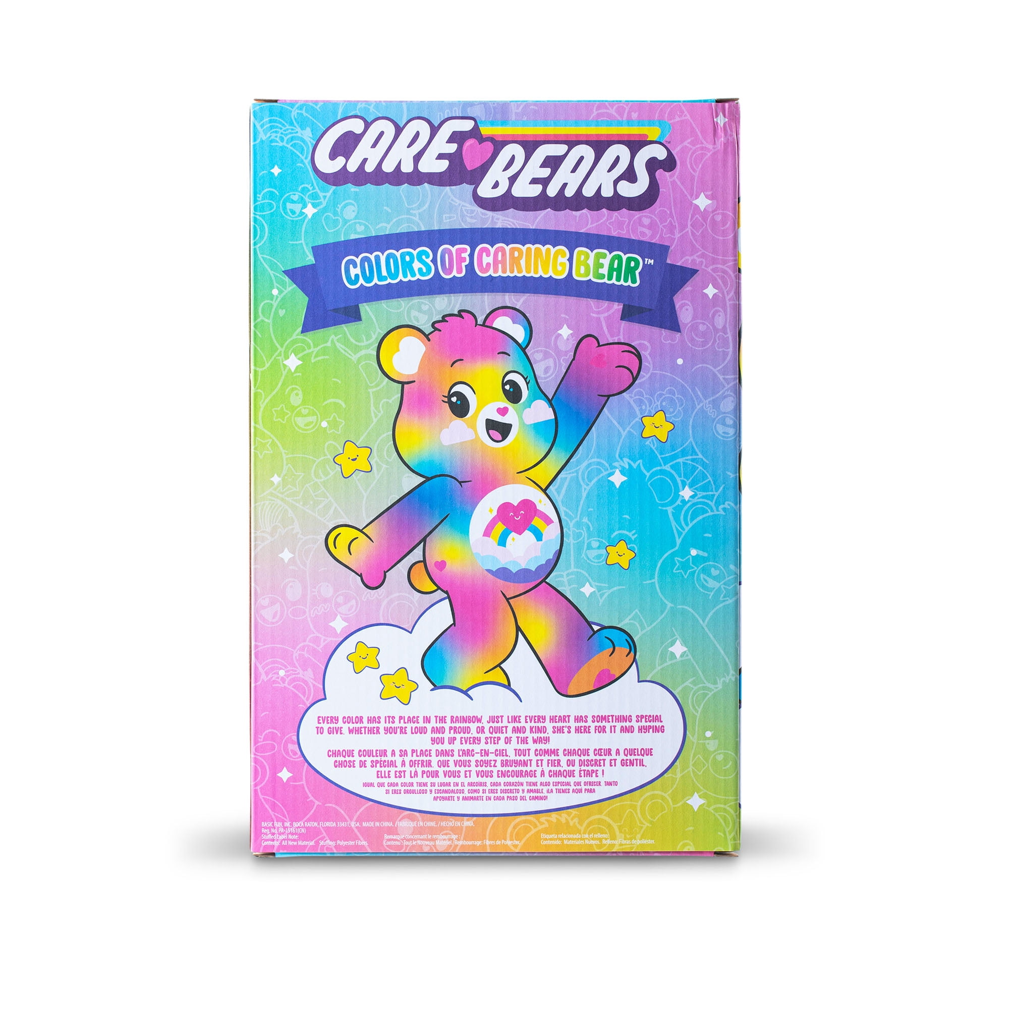 Peluche moyenne Care Bears Couleurs de Caring Bear