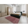 thumbnail image 4 of Ahgly Tapis d'Intérieur Rectangulaire Abstrait Rouge, 7 Pieds x 10 Pieds, 4 of 6