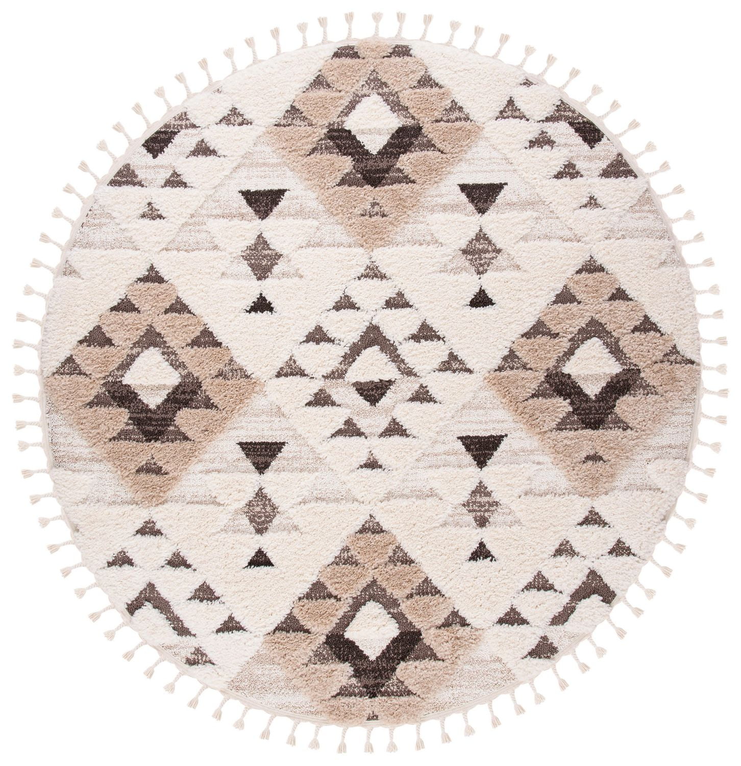 Safavieh Moroccan Tassel Shag Larry Geometric Area Rug