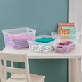 thumbnail image 4 of Sterilite 4.25 x 8 x 12.25 Inch Storage Bin with Carry Handles, (8 Pack), 4 of 7