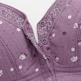 thumbnail image 4 of Timegard Bras for Women Plus Size Front Closure Wirefree Full-Coverage Comfortable Seniors Bralettes, 4 of 7