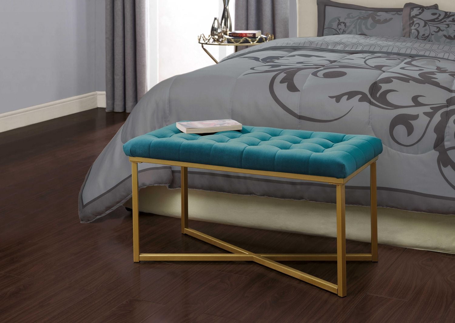 hometrends Tufted Upholstered Bench
