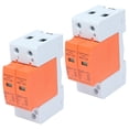 thumbnail image 1 of 2Pcs Voltage Arrester Devices SPD Surge Protective Device 2P 420V AC Arrester Protector Home Circuit Breaker DIN Rail Mount PC Flame Retardant Shell, 1 of 7