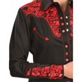 thumbnail image 3 of Scully PL-654-CRI-S Chemise Western pour Femmes - Cramoisi - Petit, 3 of 3