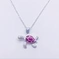 thumbnail image 3 of RYRDWP Collier Bijou Incrustation Opale Tortue de Mer Océan Bleu Feu, 3 of 5