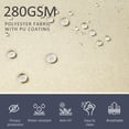thumbnail image 4 of Outsunny Double Retractable Side Awning 236" x 71" Patio Screen Cream White, 4 of 10