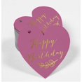 thumbnail image 2 of Inkdotpot Real Gold Foil Happy Birthday Tag Favor Hang Paper Tag 50 Pieces, 2 of 6