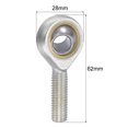 thumbnail image 2 of Uxcell Rod End Bearing Self-lubricated Joint Bearing Right Hand Male Thread Connector 10mm, 2 of 6