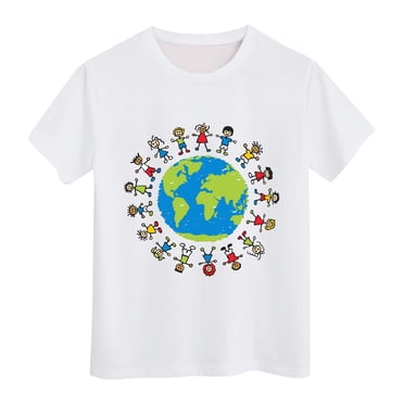 Zshosam Toddler Boy T Shirts Baby Boy T-Shirt Clothes Short Sleeve Checkered Letter Shirt Tops Size 6T 7T,(White 6-7 Years)
