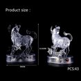 thumbnail image 3 of Fridja 3D Crystal Puzzle Jig-saw Clear Twelve 12 Constellation Astrolog Flash LED Light, 3 of 3