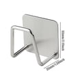 thumbnail image 2 of Product Category Hooks Product Title Pack of 2 Stainless Steel Self-Adhering Sponge Holder for Kitchen Basin - Durable Hanging Rack for Sponges Towels Pot Lids and Drain Plugs 2PCS, 2 of 7
