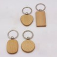 thumbnail image 3 of Wood DIY Key Chain Portable Man Woman Paintable Hanging Crafts Making Bag Handbag Clothes Automotive Keychain Accessories Rectangular, 3 of 9