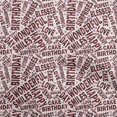 thumbnail image 1 of oneOone Viscose Chiffon Red Fabric Text Dress Material Fabric Print Fabric By The Yard 42 Inch Wide, 1 of 5