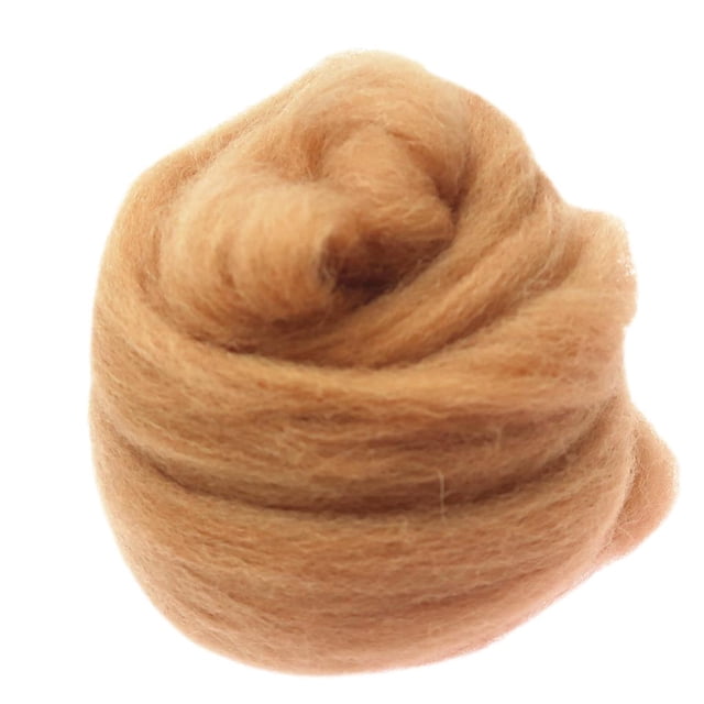 10g/0.35() Wool Roving Felting Wool Yarn Roving Felting Wool DIY Handcrafted for Toys Making Brown