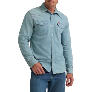 Wrangler® Men's Long Sleeve Denim Shirt