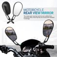 thumbnail image 2 of 1 Ensemble Rétroviseurs de Moto Rétroviseurs Latéraux de Moto Rétroviseurs de Scooter Atv pour Guidons Remplacement, 2 of 8