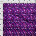 thumbnail image 3 of oneOone Polyester Spandex Tissu Violet Abstractions Matériel de Couture Tissu Imprimé au Mètre 56 Pouces de Large, 3 of 5