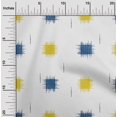thumbnail image 1 of oneOone Georgette Viscose Fabric Small Motif Ikat Print Fabric BTY 42 Inch Wide, 1 of 4