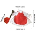 thumbnail image 3 of Easter Bunny Costume for Standard Garden Goose Statue 23 Inch Spring and Holiday Decoration, 3 of 7