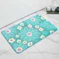 thumbnail image 4 of Rbaofujie Kitchen Rugs Bathroom Floor Mat Microfiber Inkjet Printing Bathroom Absorbent Foot Mat Bedroom Door Mat Non Slip Mat Flocked Carpet Chrysanthemum Pattern Door Mat, 4 of 6