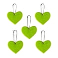thumbnail image 1 of Dvkptbk The Reflector 5Pcs Reflective Pendant Outdoor Reflective Pendant Heart Shaped Reflective Suitable for Backpack Riding Walking Running Travel Equipment, 1 of 1
