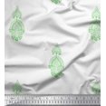 thumbnail image 1 of Soimoi Modal Satin Fabric Floral Block Print Fabric by Yard 42 Inch Wide, 1 of 3