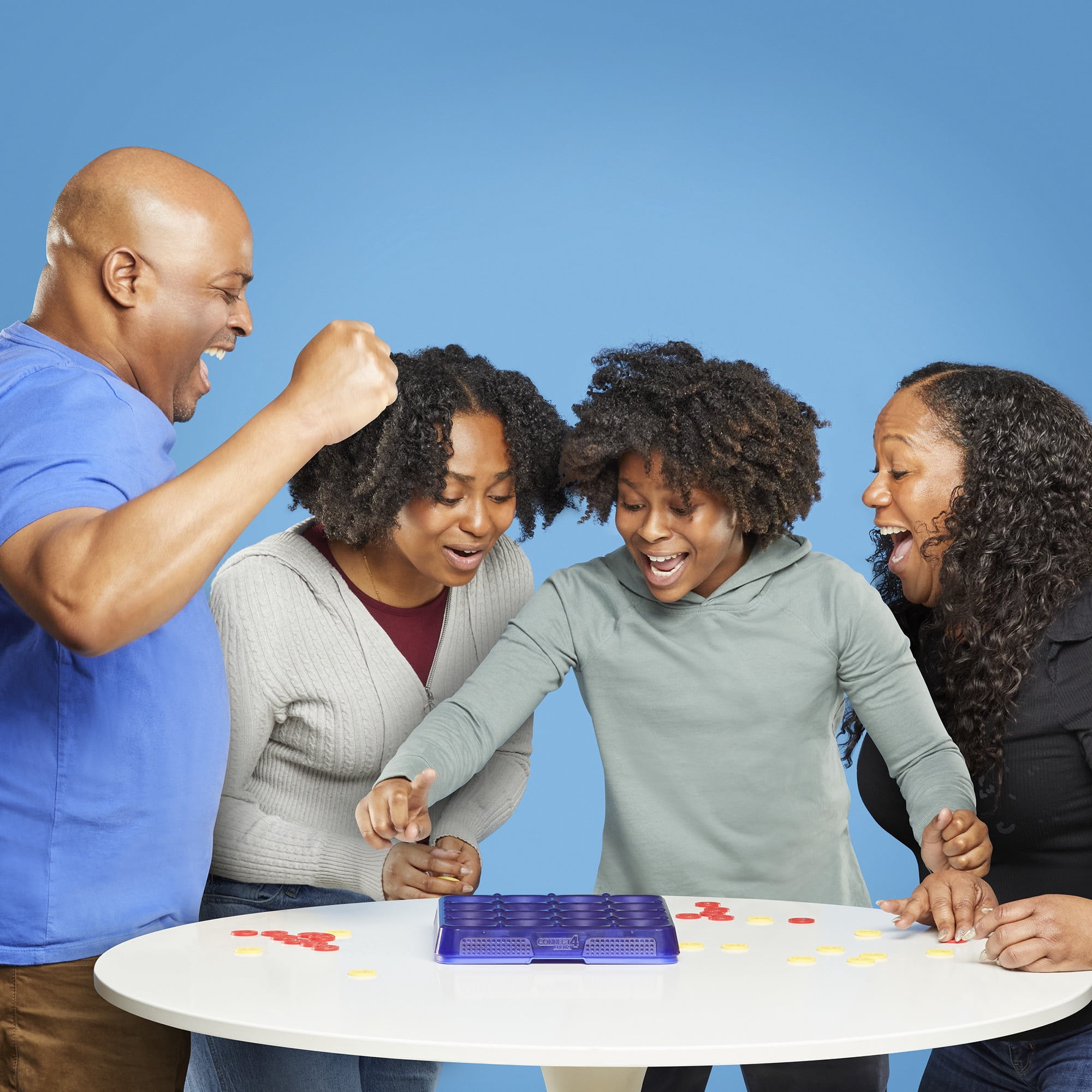 Connect 4 Frénésie, jeu de groupe familial pour enfants et adultes dès 8 ans