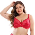 thumbnail image 3 of MesaSe Women‘s Plus Size Signature Lace Unlined Underwire Bra with Added Support, 3 of 7