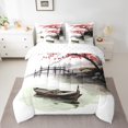 thumbnail image 2 of YST Eastern Oriental Style Comforter Set, Japanese Theme Cherry Blossoms, Polyester, King Size (7 Count), 2 of 4