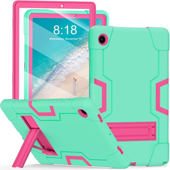 KOMI Galaxy Tab A8 Case,for Samsung A8 10.5 Tablet Case with Screen Protector/Kickstand,Heavy Duty Shockproof Rugged Protection Cover for 10.5 Inch Samsung Galaxy Tab A8 Case (SM-X200/X205/X207)