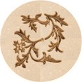 thumbnail image 1 of Ahgly Company Machine Washable Indoor Round Transitional Bronze Brown Area Rugs, 4' Round, 1 of 7