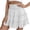 Blanc, variante sur Timegard Shorts pour Femmes Légers Décontractés Amples Fluides Jupes Shorts Taille Élastique Shorts à Volants Plage