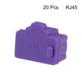 thumbnail image 2 of Unique Bargains 20pcs RJ45 Silicone Protectors Ethernet Hub Port Anti Dust Cap Cover Purple, 2 of 3