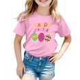 thumbnail image 4 of PMVFHDE T-Shirt d'Été pour Filles à Imprimé Graphique Mignon, Col Rond, Manches Courtes – Haut Décontracté Respirant pour Enfants, Jeux Extérieurs, T-Shirt Décontracté d'Été Rose, 6-7 Ans, 4 of 4