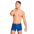 thumbnail image 4 of PUMA Men Boxer Trunks, 2-Pack - Everyday Basic Boxers 2P, Cotton Stretch, Solid Colour Blue L (Large), 4 of 7