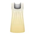 thumbnail image 4 of Birdeem T-Shirt Ample Confortable Sans Manches à Encolure Carrée Uni pour Femmes, Blouse Décontractée, Hauts, 4 of 4
