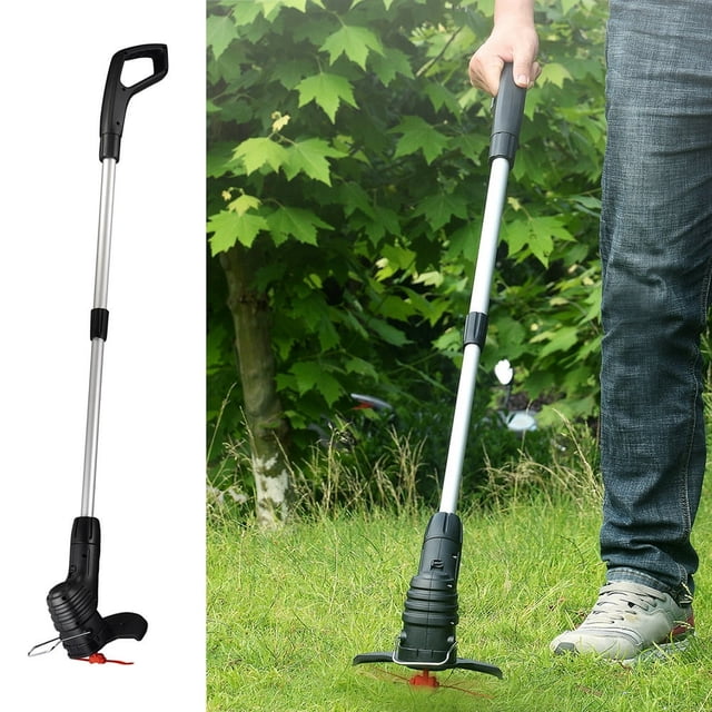 CNKOO Portable Cordless Lawn Weed Eater Cutter Grass Trimmer Garden Repair Accessory EU Plug